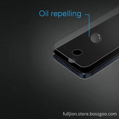 Unique 9H Tempered-glass Screen Protector for iPhone 5S/5C/5, with Golden Color